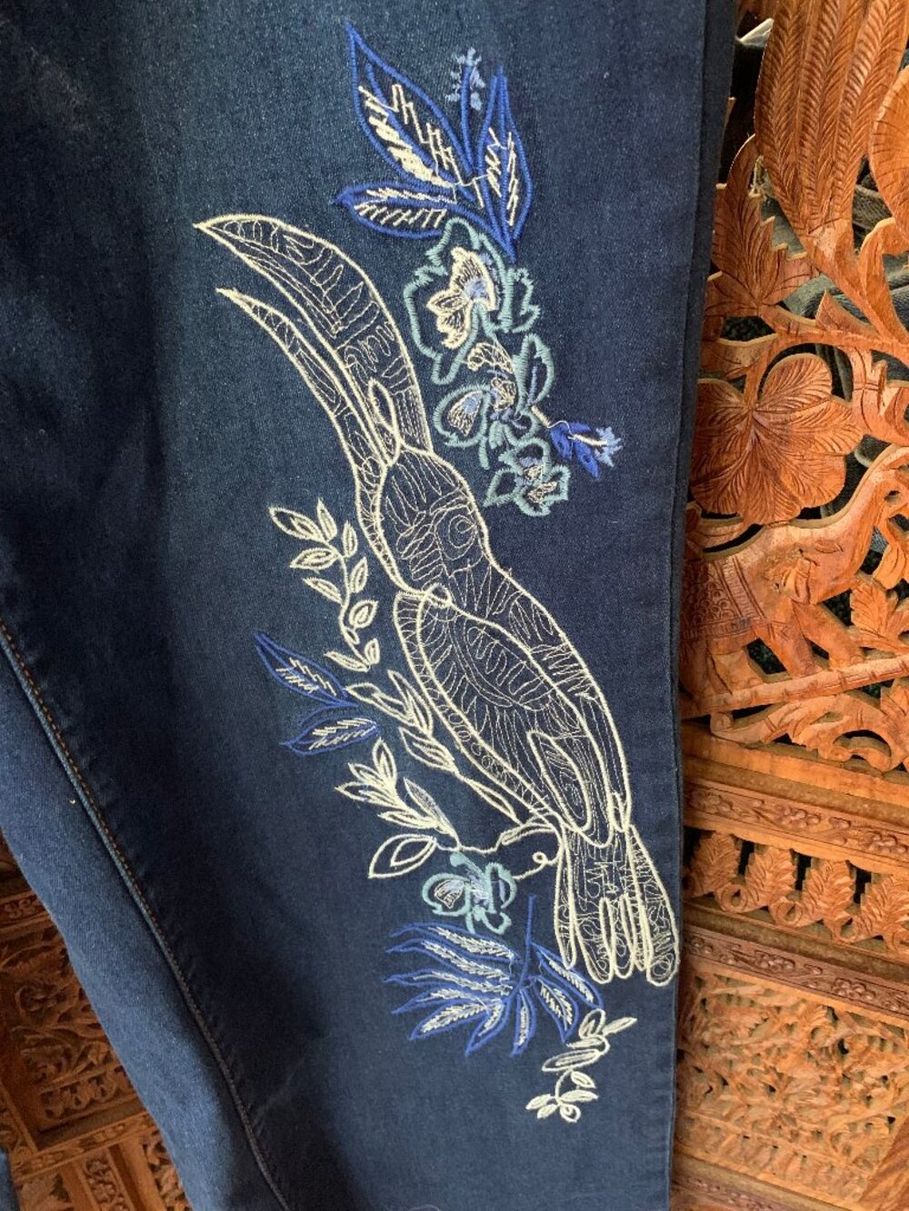 DG2 by Diane Gilman embroidered jeans, size 18W